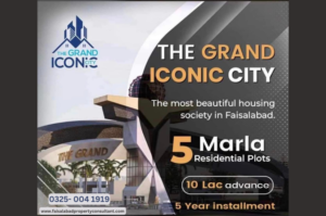 Read more about the article Grand Iconic City, 5 Marla Prime Location Plot For Sale